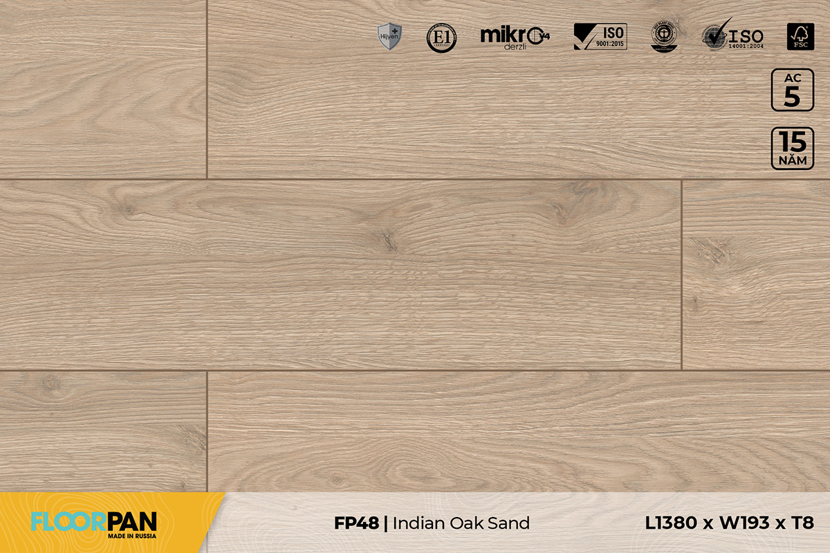 FP48 Indian Oak Sandy – 8mm – AC5