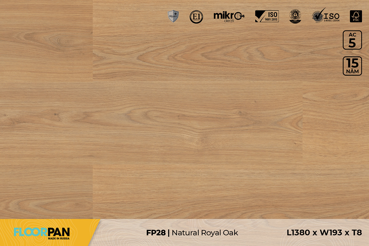 FP28 Royal Oak Natural – 8mm – AC4