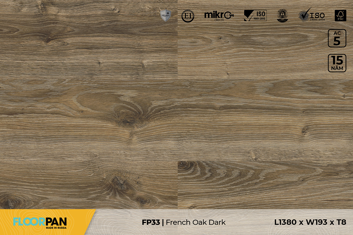 FP33 French Oak Dark – 8mm – AC4